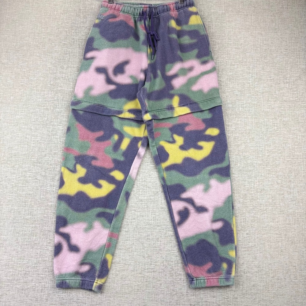 Melody Ehsani ME Camo Fleece Sweatpants Joggers XS Multi Color Streetwear